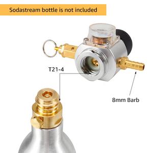<span class=keywords><strong>Nouvelle</strong></span> mise à niveau 0-90PSI Mini régulateur de gaz CO2 avec soupape de décharge se connecte directement avec la bouteille d'eau de soude T21 * 4 - Product Image 4