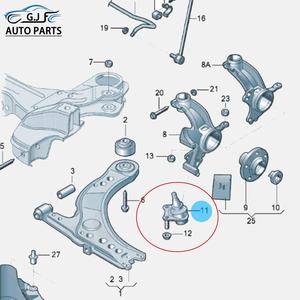 6R0407365 6R0407366 Joint à rotule de suspension de bras de commande OEM de haute qualité pour VW POLO Ameo Audi A1 Skoda <span class=keywords><strong>Fabia</strong></span> Roomster une paire - Product Image 6