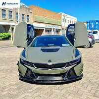 Kit carrosserie en fibre de carbone de haute qualité pour BMW I8, style EB, comprenant lèvre avant, jupes latérales, diffuseur et spoiler – Kit performance