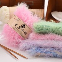 Bunter Punkt DIY High Tenacity Fancy Faux Nerz Fell Polyester Mischgarn zum Hands tricken Weben und Nähen Roh muster