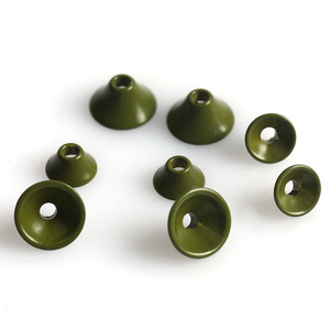Matériel de montage de mouches : Coneshead plat en laiton pour tube en plastique - Product Image 1