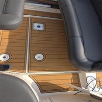 Plateforme de bain et tapis de cockpit pour bateau 2000 Chaparral 240 Signature, en mousse EVA, imitation teck, style SeaDek MarineMat, auto-adhésif