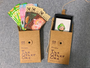 Scatola in Carta Kraft di Alta Qualità 450g/400g Personalizzabile, Scatola Nera Stampata per Blind Box/Documenti con Occhielli e Cordino - Product Image 3