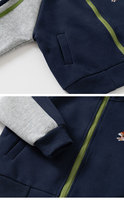 Ensemble de vêtements de sport pour garçons, tenues d'automne, survêtements pour bébés et enfants, vêtements d'extérieur tendance à fermeture éclair, ensemble de vêtements en coton pour garçons