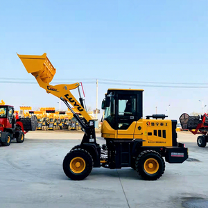 משלוח חינם מיני radlader cargador 2 טון מנוע דיזל הילוכים הקדמי המפרק גלגל מעמיס - Product Image 3