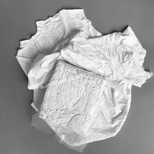 reclaimed Cutting Tshirt Rags Cotton <b>Wiping</b> Rags Print White <b>Industrial</b> Cleaning Workshop Rags Cleaning Cloth - Product Image 1