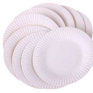 <b>Disposable</b> Paper Cake <b>Plates</b> 6 7 8 9 Inch Round Solid Color For Party Birthday Home Kindergarten Use - Product Image 2