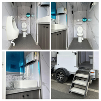 Nouvelle Conception Douchette Mobile Portable Toilettes de Luxe Remorque Sanitaire Industrielle Équipement de Salle de Bain Portable de Qualité Industrielle