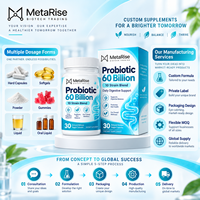 Capsules de probiotiques et prébiotiques à étiquette privée OEM, complément alimentaire pour la digestion et la nutrition intestinale, 30 unités