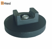 Aimant d'attache de câble D22mm Aimant enduit de caoutchouc Magnétique Zip Tie Holder
