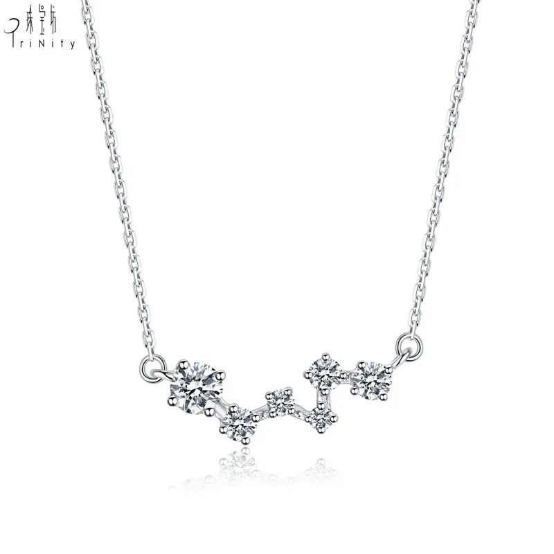 High Quality Wholesale Price 18K White Gold Real Natural Diamond Pendant Necklace For Women