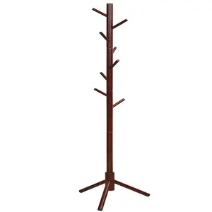 Bán Buôn Luxury Quần Áo Coat Hanger Thường Vụ Tiết Kiệm Không Gian Đa Chức Năng Tầng Gỗ Coat Racks