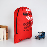 Sac de livraison de Noël réutilisable pour livraison de nuit, sac de Noël en toile grande capacité, sac de livraison du Père Noël pour la veille de Noël
