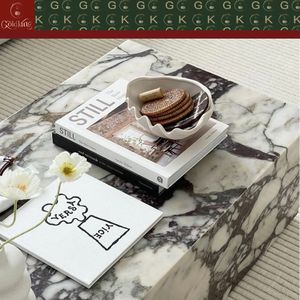 Tavolino da Caffè GOLDKING in Marmo Calacatta <span class=keywords><strong>Viola</strong></span>, Pietra con Venature <span class=keywords><strong>Viola</strong></span> per Soggiorno, Arredamento di Lusso Artigianale in Marmo - Product Image 5