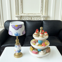 Mini lampe de table pour maison de poupée, échelle 1/12, modèle de lampe de bureau sans éclairage, pour la décoration de scène de maison de poupée, accessoire d'affichage de diorama