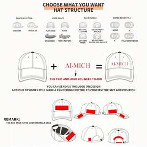 Conception promotionnelle tout-en-un : Casquette de baseball sportive en coton personnalisée à 6 panneaux, design exclusif, fournisseur de cadeaux - Product Image 6