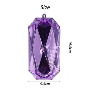 Nhà Máy Bán Buôn Nhà Giáng Sinh Trang Trí Handmade Jewel Acrylic Đá Quý Nhiều Màu Cướp Biển Kho Báu Nhựa Nhân Đôi Sequined - Product Image 4