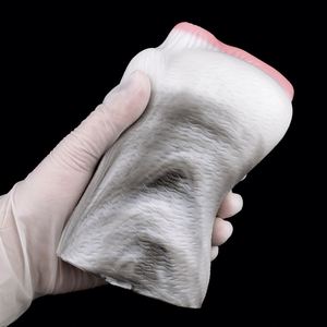 Liquid Double Hole Silicone Male Vagina <b>Masturbator</b> Aircraft Cup Soft Adult Sex Toys - Product Image 2