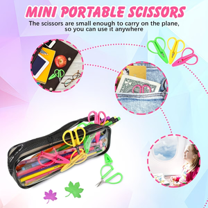 20 Mini Tijeras <span class=keywords><strong>de</strong></span> Costura <span class=keywords><strong>de</strong></span> Colores Sólidos, Tijeras <span class=keywords><strong>de</strong></span> Bordado Portátiles, Protectoras, Seguras y Afiladas para <span class=keywords><strong>Punto</strong></span> <span class=keywords><strong>de</strong></span> <span class=keywords><strong>Cruz</strong></span> y Manualidades con Aguja - Product Image 4