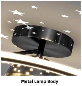 Plafonnier Led au design moderne et romantique, <span class=keywords><strong>luminaire</strong></span> décoratif d'intérieur, idéal pour un salon, une chambre d'enfant ou une chambre à coucher - Product Image 3