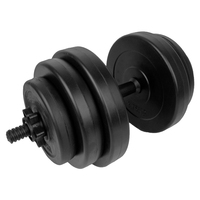 Haltères Fitness poids sans bpa 15kg, en plastique réglable, ensemble de haltères