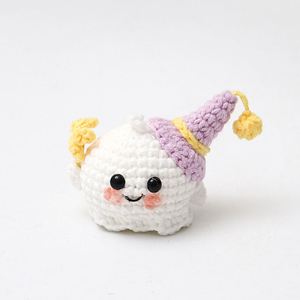 Pendentifs et porte-clés fantômes mignons en tricot faits main de haute qualité, petites poupées tricotées pour Halloween, petit cadeau - Product Image 4