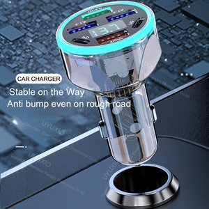 Cargador de coche USB C multipuerto con pantalla de voltaje 6 en 1 Adaptador de carga súper rápida en coche para iPhone productos de envío directo 2024 - Product Image 2