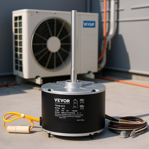 Motor de Ventilador de Condensador Vevor, 1/4 HP, 208-230V, 1100 RPM, Reversible, Pieza para Sistema HVAC - Product Image 2