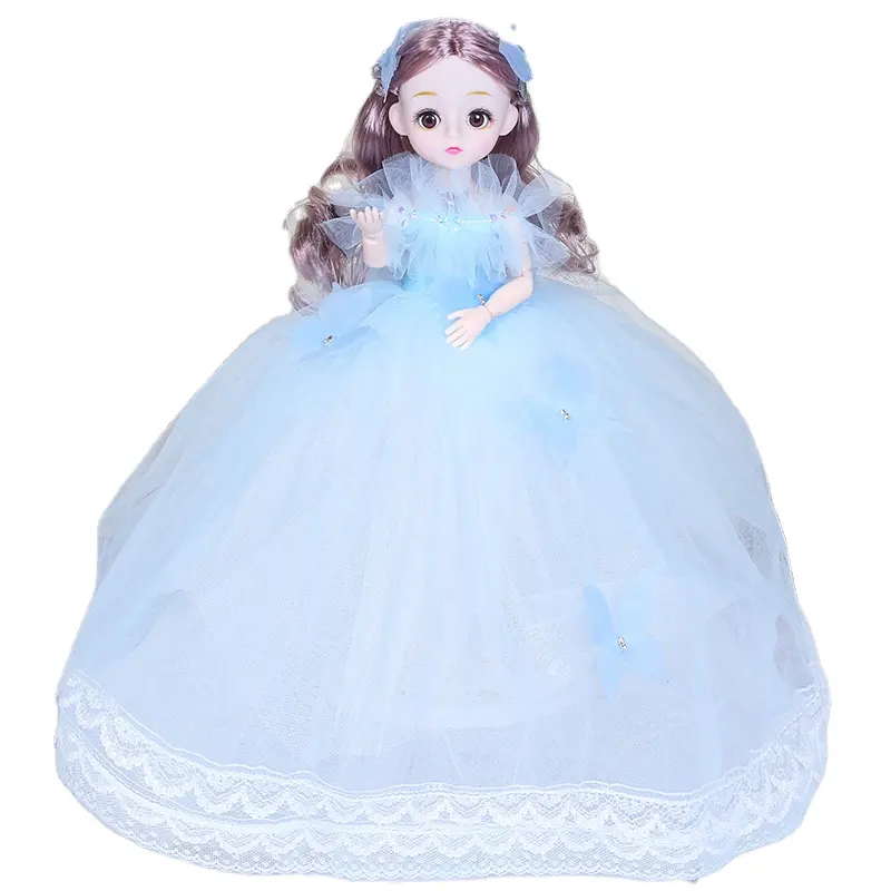 Novo 32 cm gaze vestido boneca Yade música boneca menina aniversário presente crianças brinquedos atacado