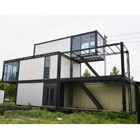 Préfabriqué de luxe minuscule 20 40 pieds entièrement meublé utilisé expédition maison verte modulaire conteneur maison