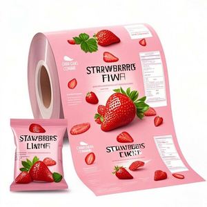Rouleau d'emballage de collation stratifiée de qualité alimentaire en plastique composite de feuille d'aluminium imprimée personnalisée pour les chips/noix/sachet de thé de bonbons - Product Image 3