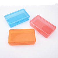 Étui à crayons multifonctionnel en plastique PP transparent avec grande capacité 20,5x11,9x5,7 cm
