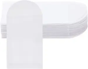 Individueller weißer durchscheinender Papierumschlag Tasche Mini-Butterfütter Taschen Glasine Geschenk kleine Tasche mattierte Umschlaghüllen für Schmuck