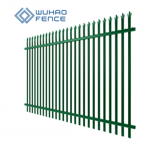 Clôture en acier vert pour bâtiment de <span class=keywords><strong>jardin</strong></span> de 8 pieds, panneau de clôture en acier Euro Palisade - Product Image 4