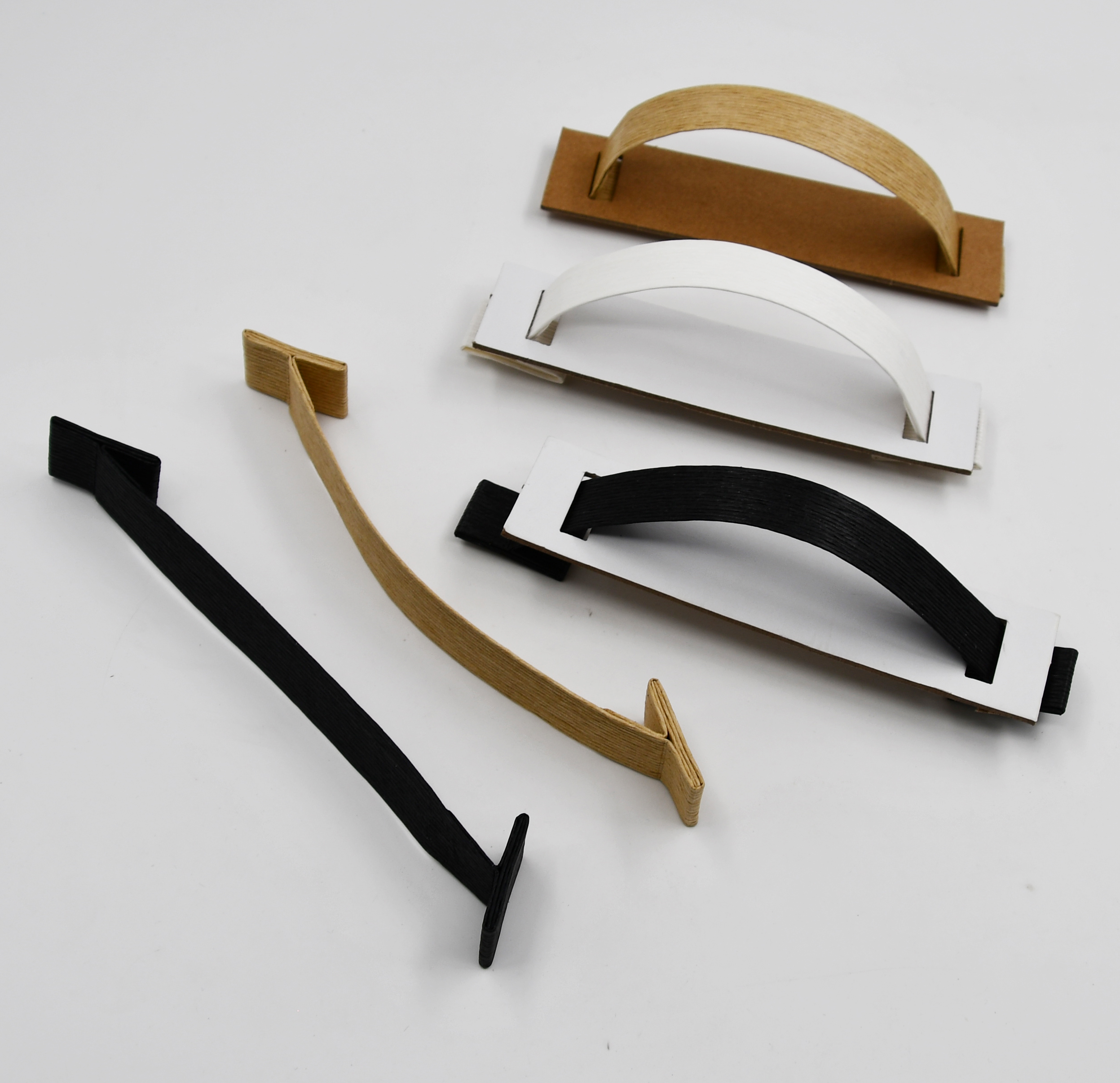 Customized Wholesale Eco-friendly Paper Handles for Carton Boxes Degradable Plastic Free Paper Box Handle