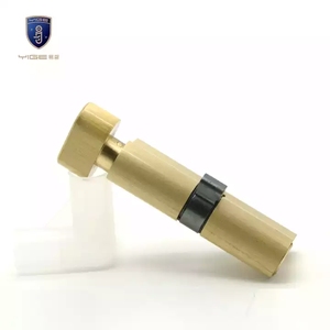 قفل نحاسي أوروبي المعايير بمقبض واحد مع اسطوانة قفل بمفتاح عادي، ملحقات أبواب من الشركات المصنعة - Product Image 3