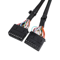 Cable de Diagnóstico Comtech OBD2 de 16 Pines y 24V con Conector F a M Y, Certificado CE/RoHS