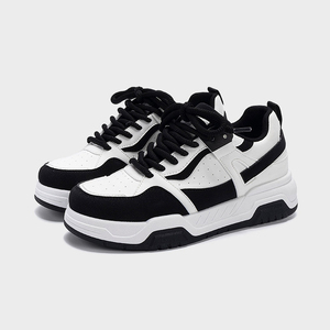 Wholesale Men's Breathable Sneakers with Thick Sole Height Increasing Casual Skateboarding Walking Shoes for Spring and Summer - Product Image 2