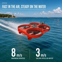 Robot de sauvetage aquatique UAV bimode GPS Beidou, bouée de sauvetage intelligente à double rôle eau-air, cercle de flottation intelligent, bouée de sauvetage télécommandée