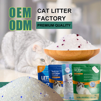 Litière pour chat hautement absorbante, écologique, de qualité supérieure, à agglomération rapide, faible en poussière, avec indicateur de surveillance de la santé, cristal sans poussière, pH