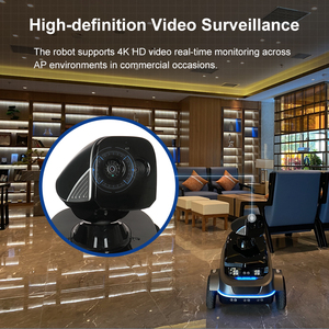 Indoor Office Building Smart Intelligent Roboter Guard Patrol Facial AI Security Robot