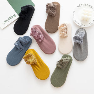 Fabricante OEM de Calcetines para Dormir Posparto, Calcetines Térmicos Antideslizantes con Ribete de Encaje para Marcas de Maternidad - Product Image 2