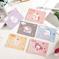 Carte de vœux mignonne de dessin animé, carte postale DIY pour étudiant, message Tanabata, carte de vœux d'anniversaire