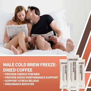 Oem Hot Sale Instant Koffie Poeder Mannelijke Koud Brouwsel Gevriesdroogde Maca & <span class=keywords><strong>Tongkat</strong></span> <span class=keywords><strong>Ali</strong></span> <span class=keywords><strong>Extract</strong></span> Energie Booster Support Volwassenen - Product Image 2