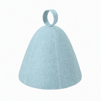 Chapeau de sauna en feutre de laine traditionnel de style nordique, vente en gros d'usine, pour spa et hammam