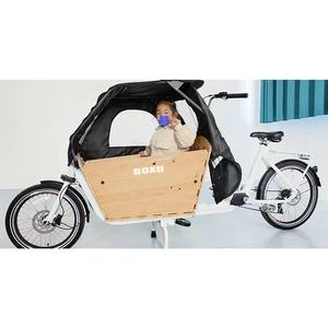 Bafang Bakfiets <span class=keywords><strong>Cargo</strong></span> E-bike 20 "26" Housse de protection contre la <span class=keywords><strong>pluie</strong></span> pour chargeur frontal Vélo <span class=keywords><strong>cargo</strong></span> électrique à deux roues pour livraison - Product Image 4