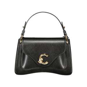 Sac cabas décontracté pour femme COCCINELLE - Noir avec fermeture à rabat et logo imprimé - Product Image 1