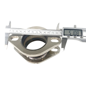 Adaptateur en acier à bride <span class=keywords><strong>2</strong></span>,5 pouces à <span class=keywords><strong>2</strong></span> boulons, connecteur métallique robuste pour les connexions de systèmes automobiles - Product Image 2