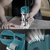 Fresadora Recortadora de Carpintería para Aluminio de 800 W Herramienta Eléctrica de Mano Rebajadora de Bordes de PVC y Madera Router de Palma Industrial