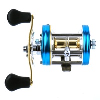 Moulinet de pêche à lancer pour eau salée et eau douce en aluminium, manivelle gauche, rapport 5.3:1, 4+1BB, frein max 8kg, poignée EVA